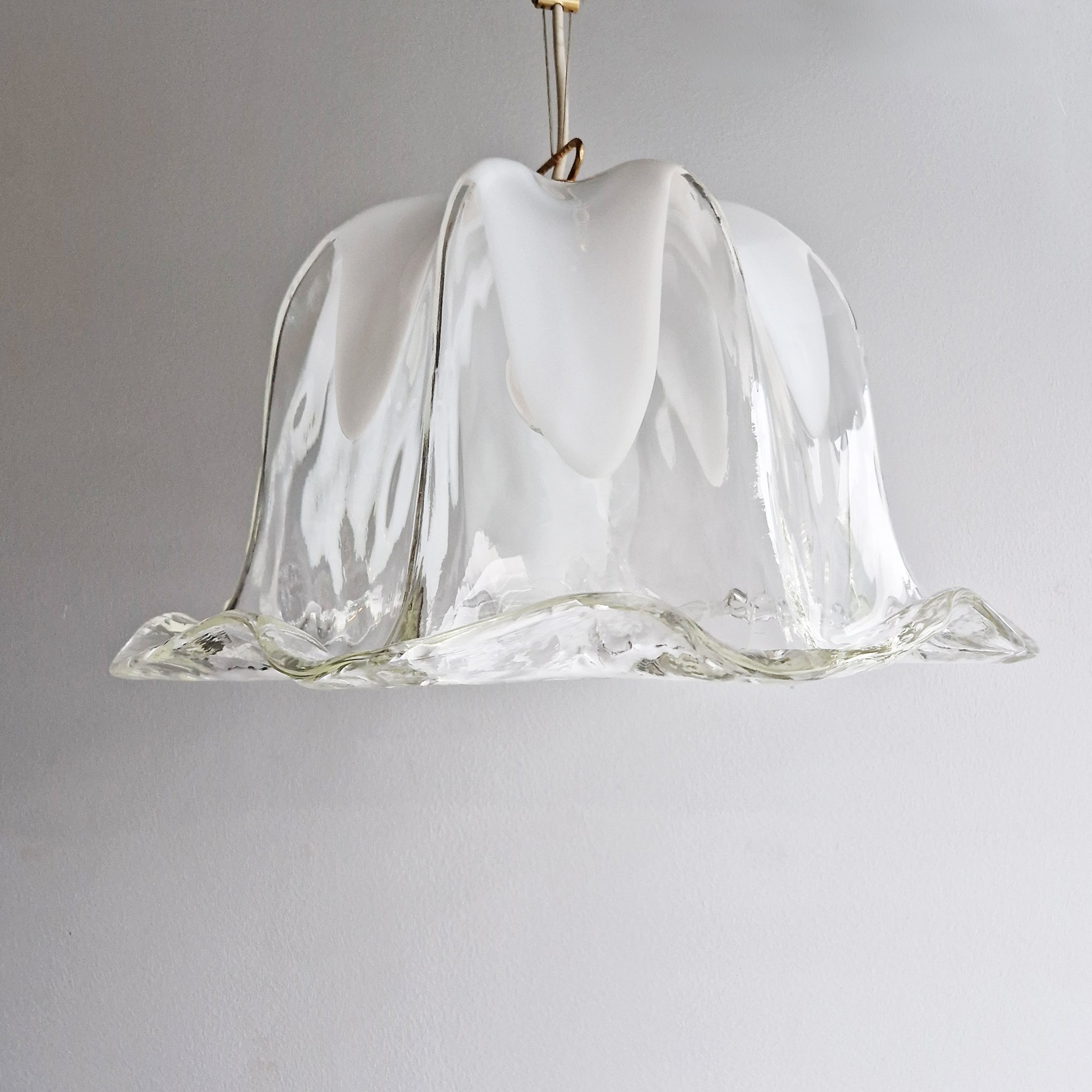 Vintage Murano bell-shaped pendant light by La Murrina