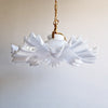 1970s Murano ruffled pendant light by De Majo