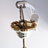 1970s Murano ruffled pendant light by De Majo