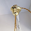 1970s Murano ruffled pendant light by De Majo