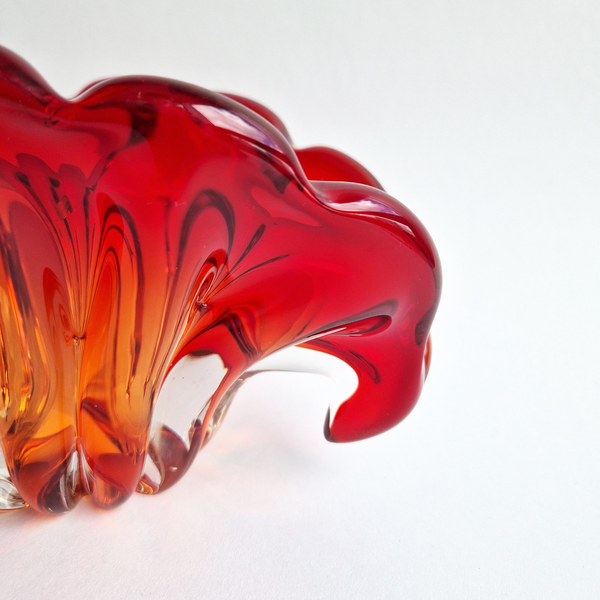 Vintage Murano seashell bowl