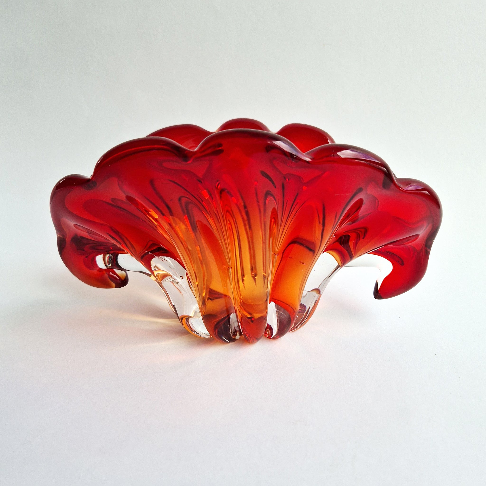 Vintage Murano seashell bowl