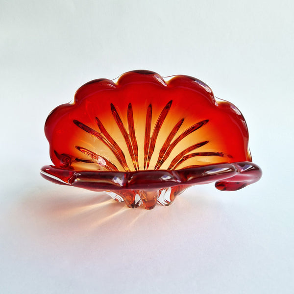 Vintage Murano seashell bowl