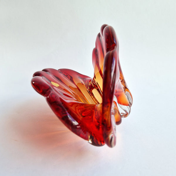 Vintage Murano seashell bowl