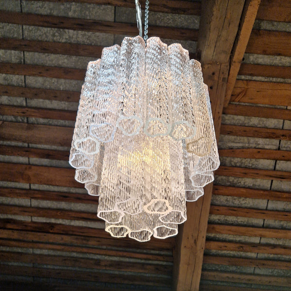 Vintage Murano glass two-tier chandelier