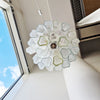 Vintage Murano glass two-tier chandelier