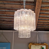 Vintage Murano glass two-tier chandelier