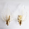Vintage Murano wall sconces by La Murrina