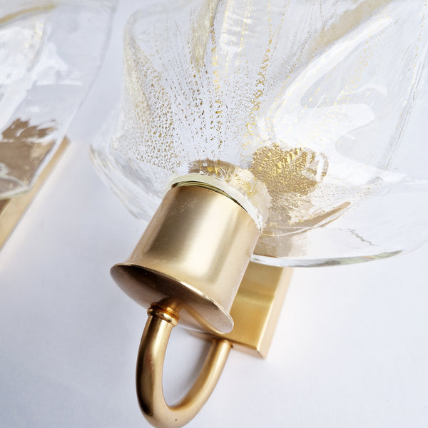 Vintage Murano wall sconces by La Murrina
