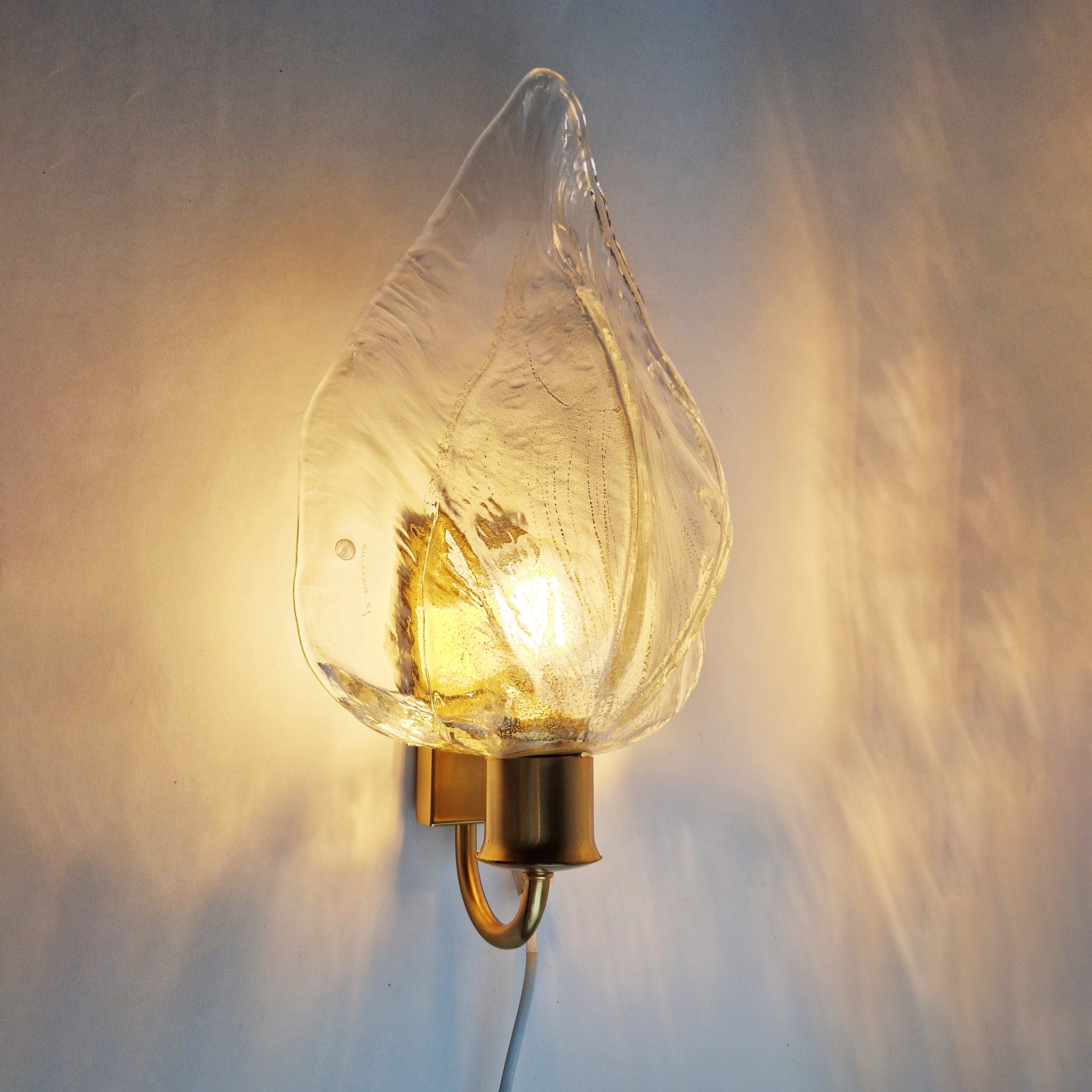 Vintage Murano wall sconces by La Murrina