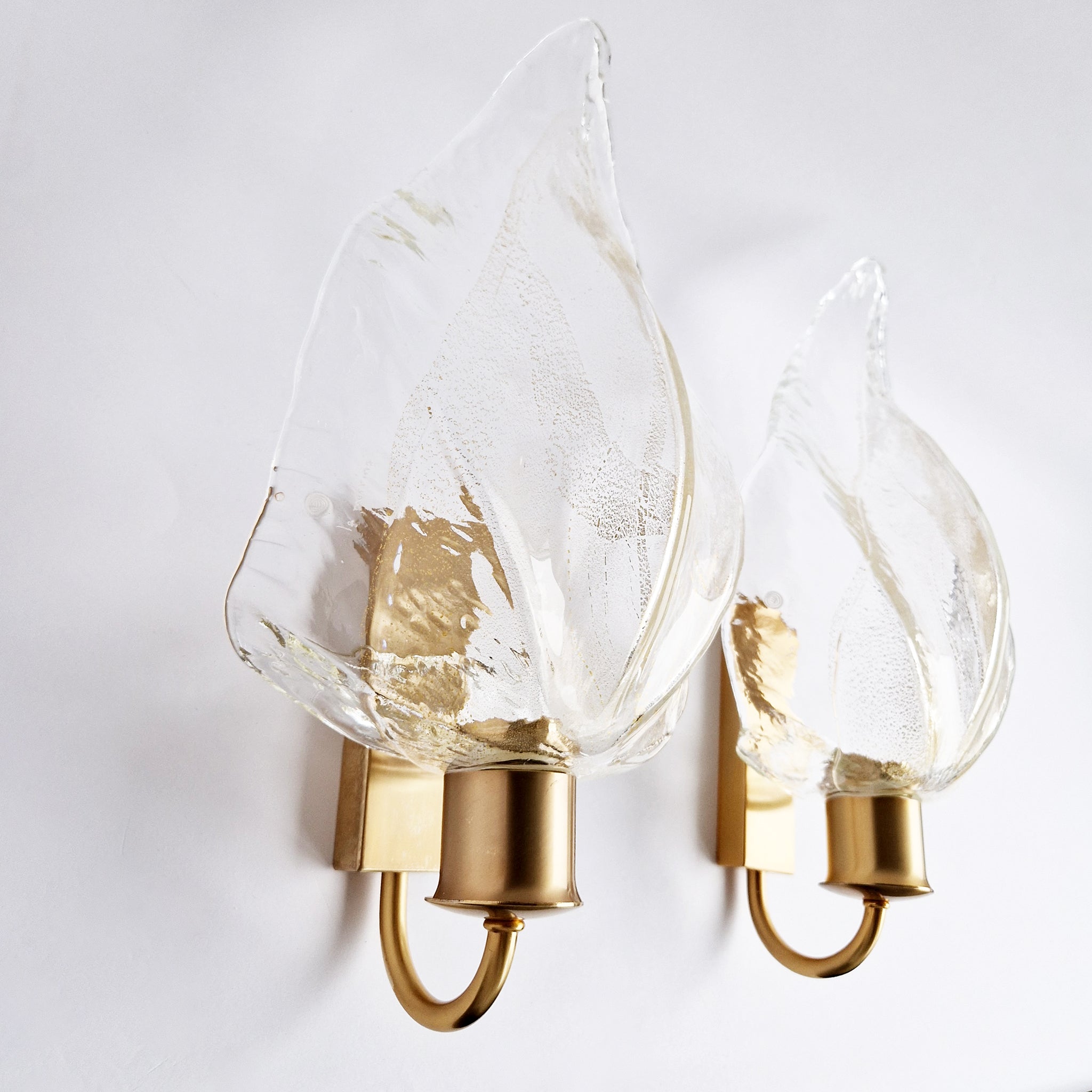 Vintage Murano wall sconces by La Murrina