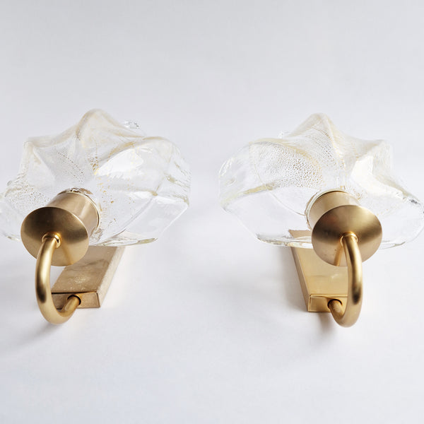 Vintage Murano wall sconces by La Murrina