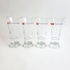 Vintage French fluted Pernod glasses (set of 4)