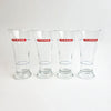 Vintage French fluted Pernod glasses (set of 4)