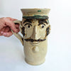 Vintage Sicilian ceramic jug by Mario Iudici