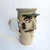 Vintage Sicilian ceramic jug by Mario Iudici
