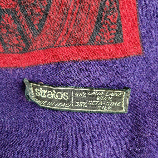 Vintage Valentino wool and silk scarf
