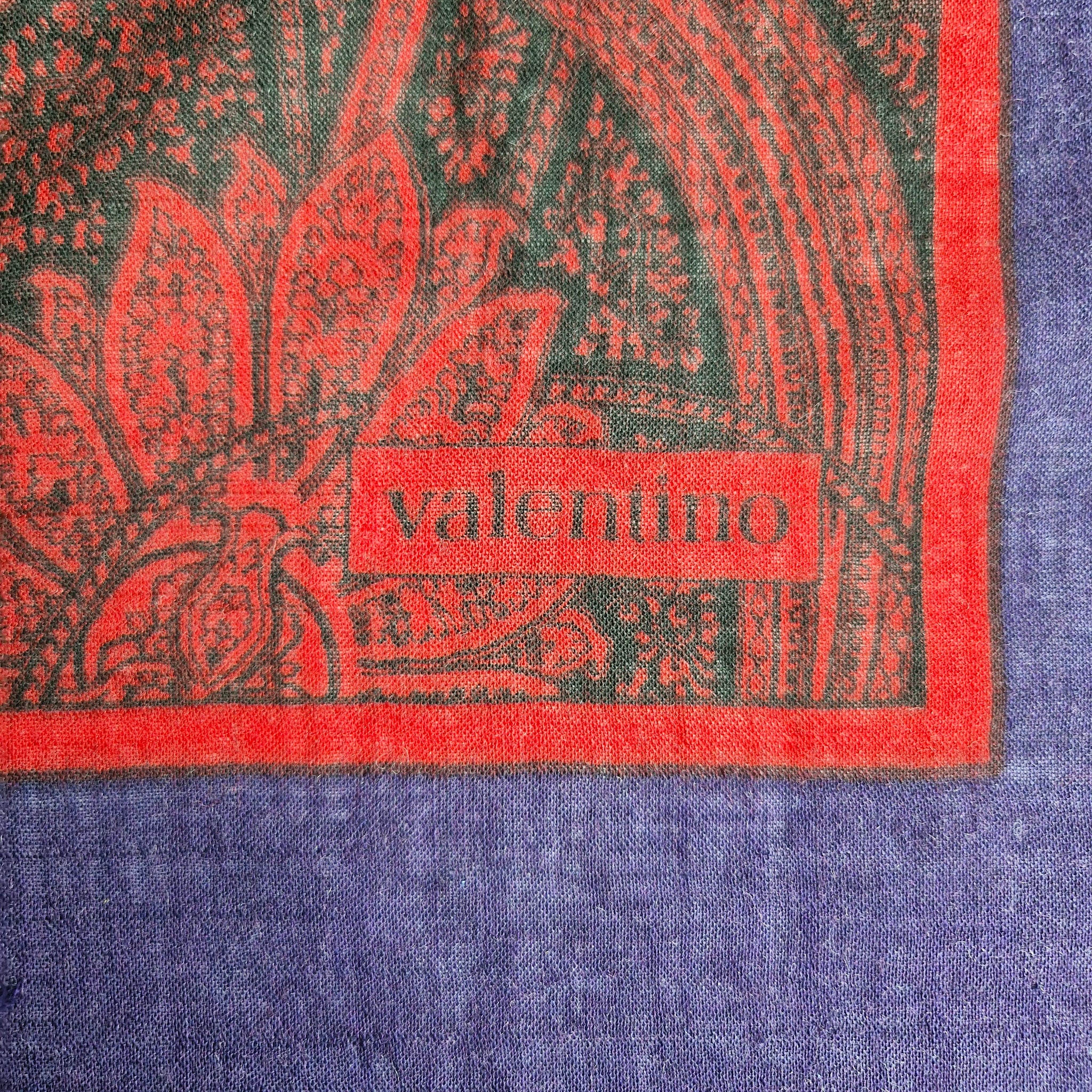 Vintage Valentino wool and silk scarf