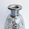 Vintage Venetian bottle with silver overlay