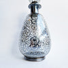 Vintage Venetian bottle with silver overlay