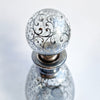 Vintage Venetian bottle with silver overlay