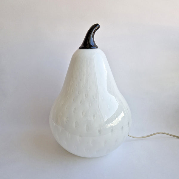 Vintage Murano glass pear lamp
