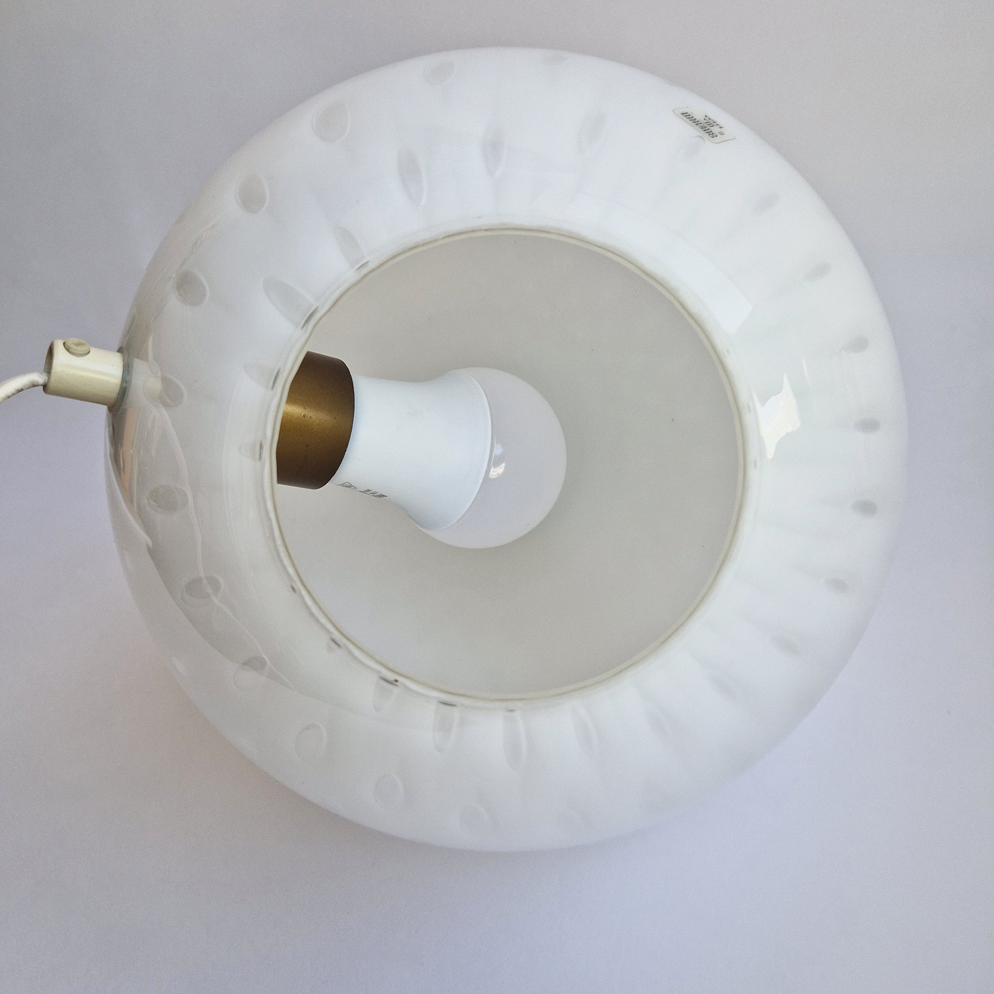 Vintage Murano glass pear lamp