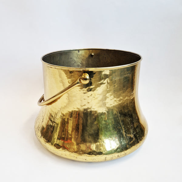 Vintage Italian XL brass cauldron