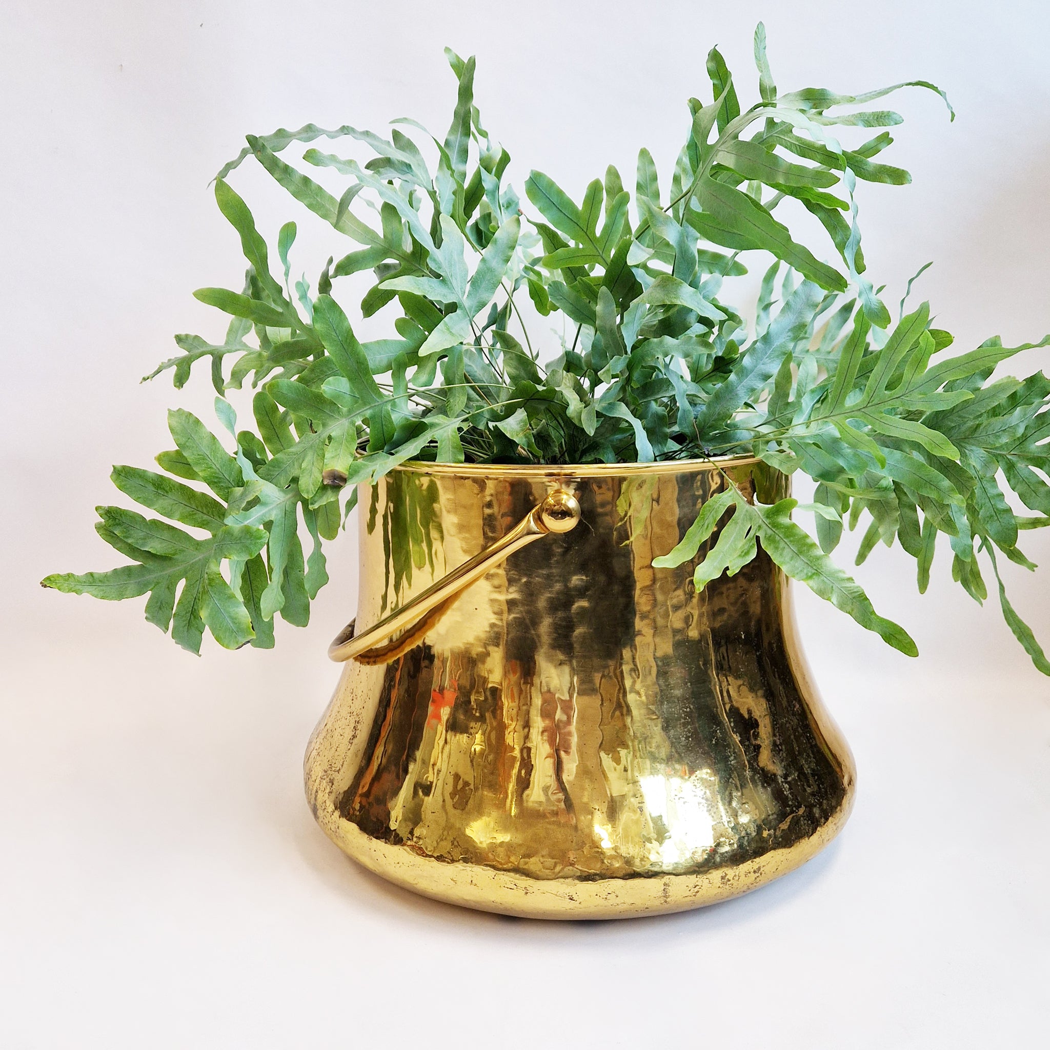Vintage Italian XL brass cauldron