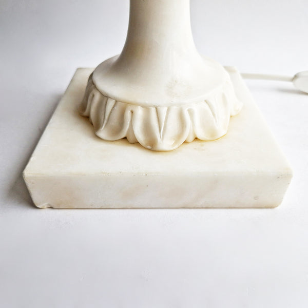 Vintage Italian XL alabaster table lamp
