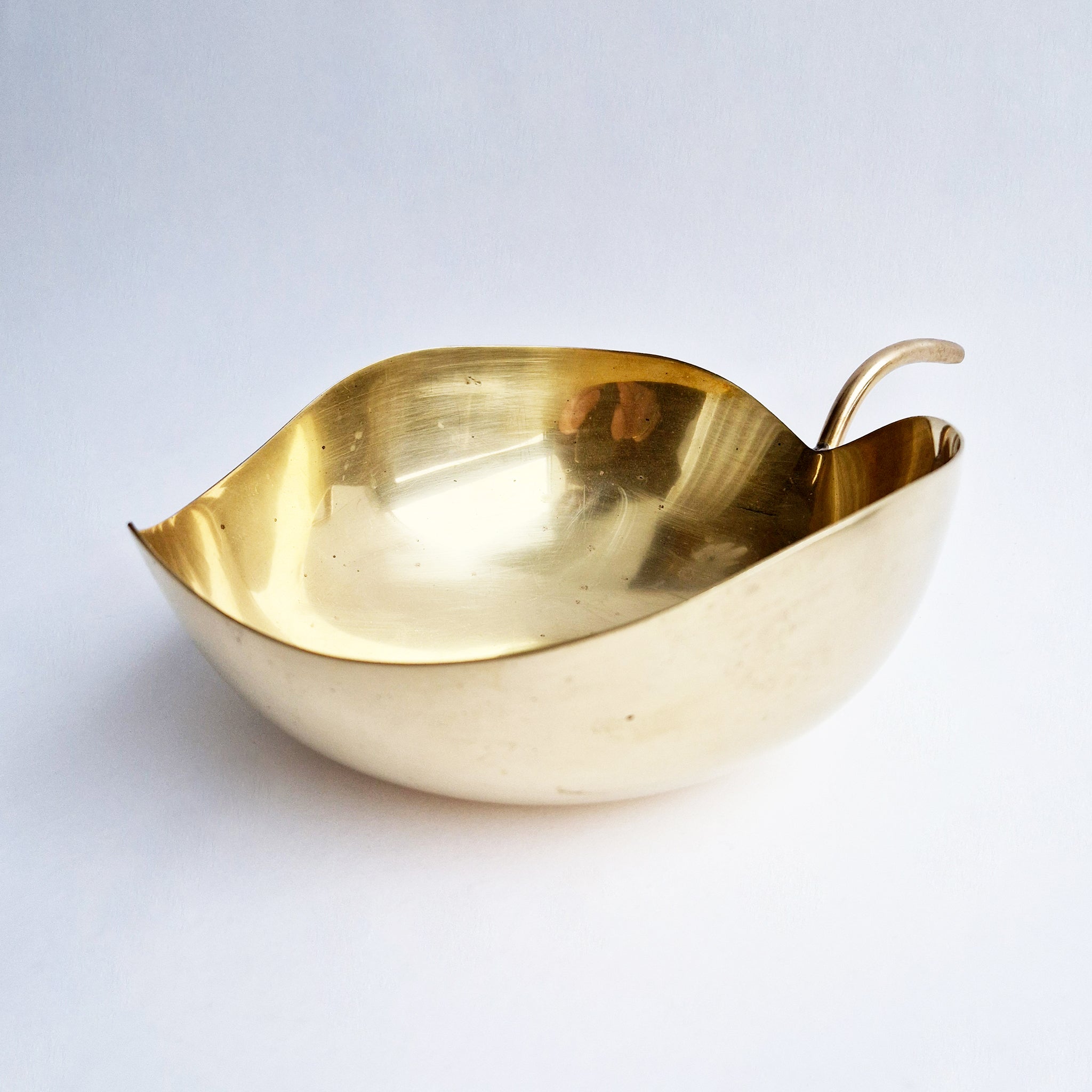 Vintage Italian brass apple dish