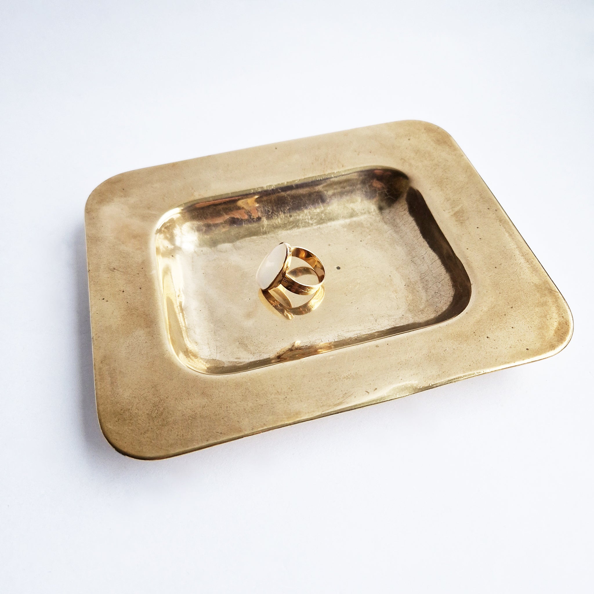 Vintage Italian brass ashtray