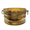 Vintage Italian oval brass planter