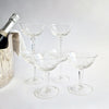Vintage Italian champagne coupes set (2 sets of 6 available)