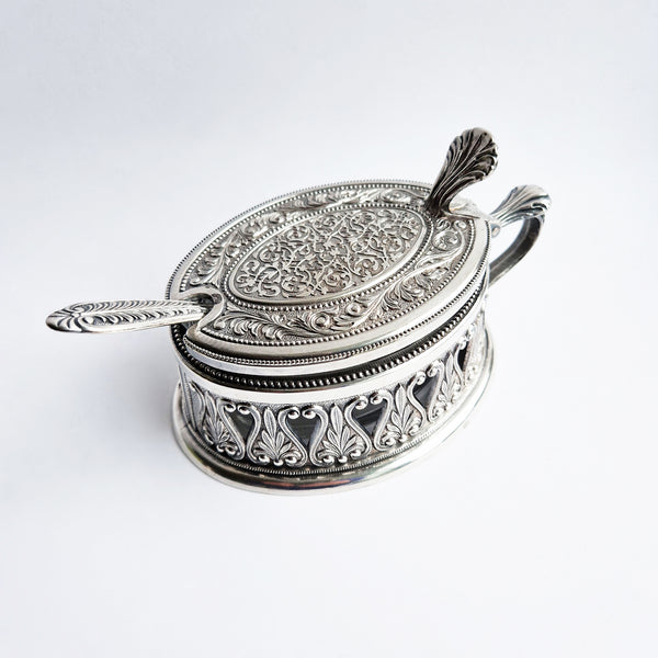 Vintage Italian cheese server bowl