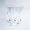 Vintage Italian crystal champagne flutes