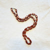 Vintage Italian red jasper marble necklace