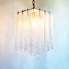 Vintage Italian glass chandelier in Venini style