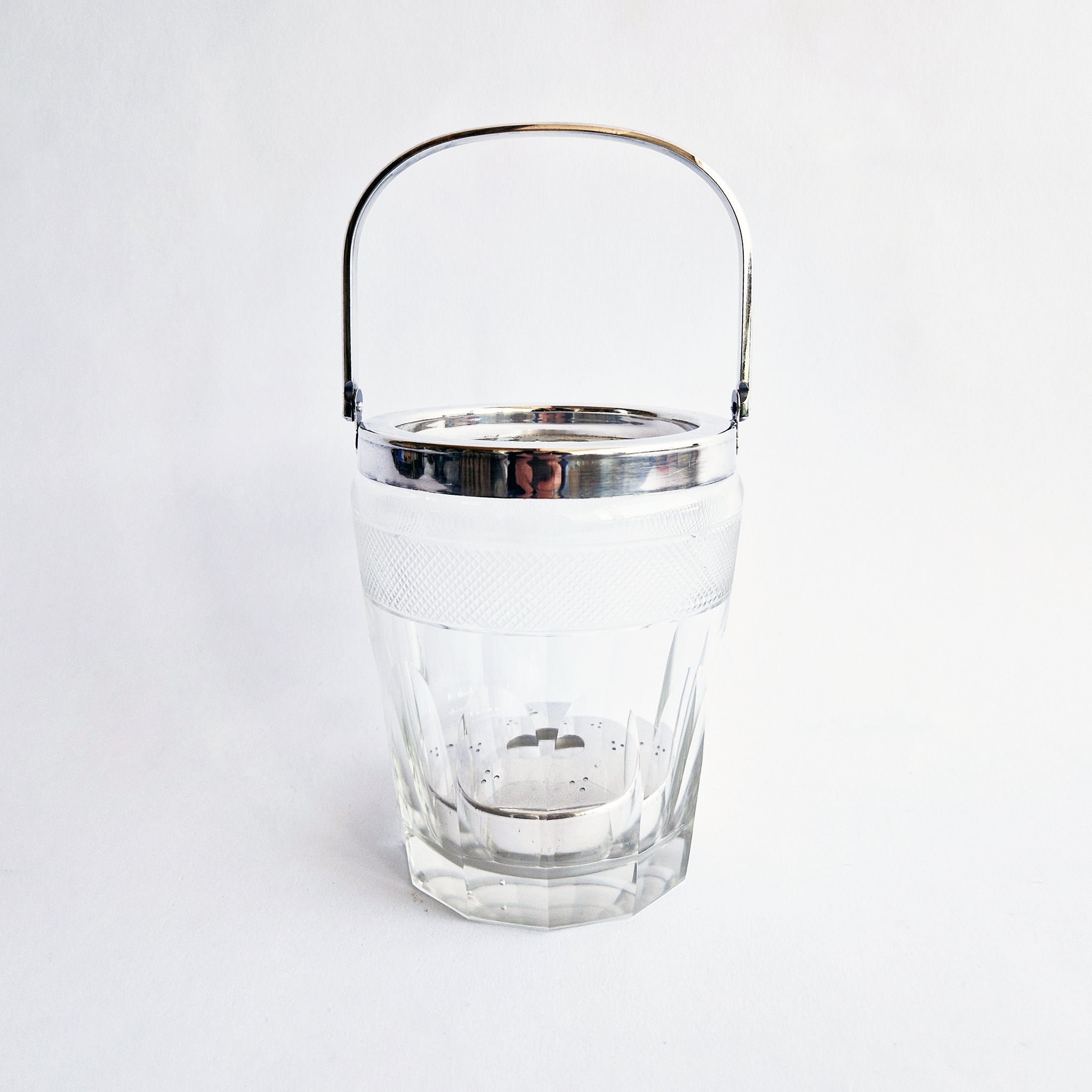 Vintage Italian glass ice bucket