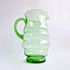 Mid-century Italian green glass jug