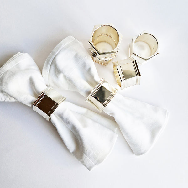 Vintage Italian napkin rings set