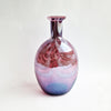 Vintage Italian scalloped lilac glass vase