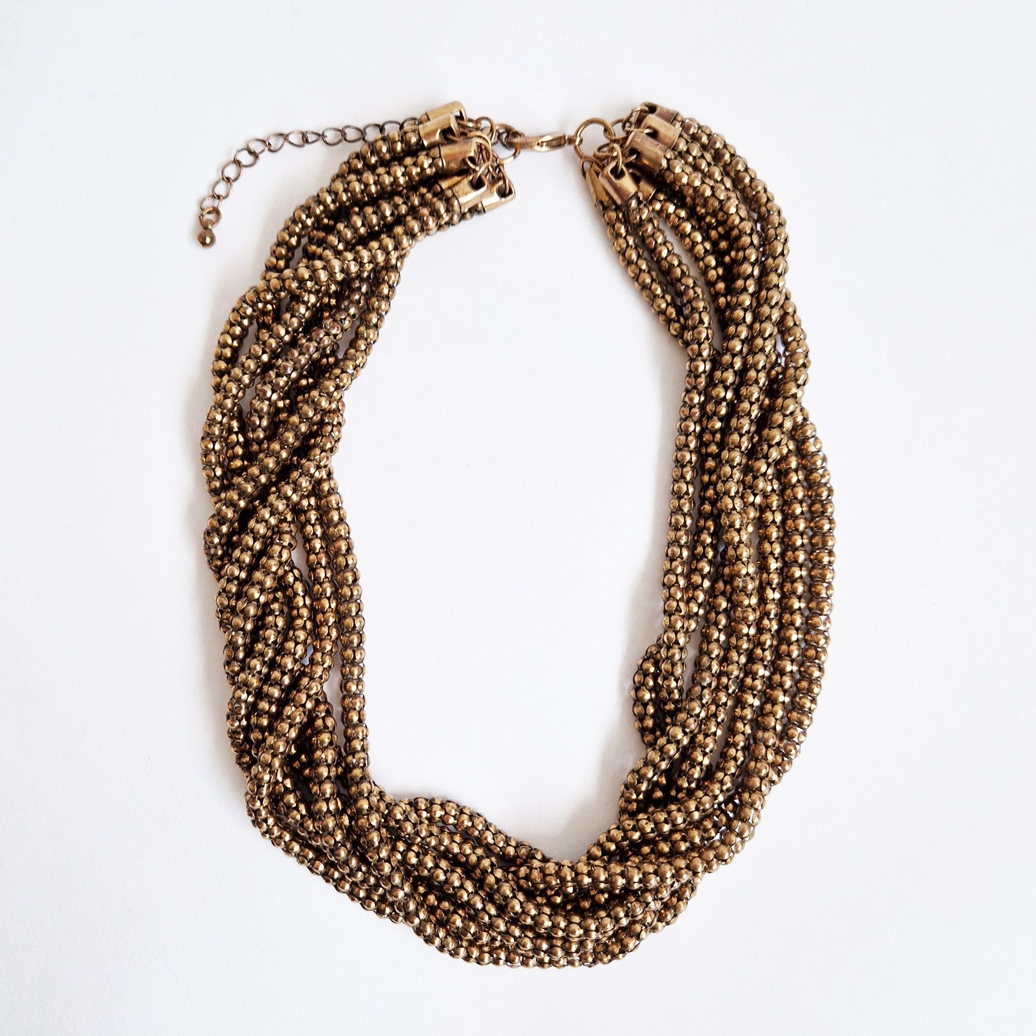 Vintage Italian multi-strand chain necklace