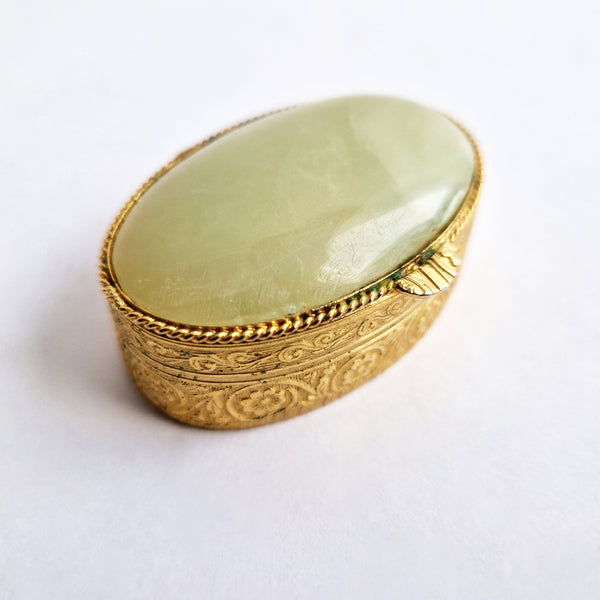 Vintage Italian onyx pill box