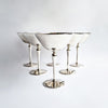 1970s silver-plated champagne glasses