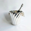 Vintage Italian silver-plated wine cooler with swirls