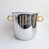 Vintage Italian wine cooler with gold-plated handles