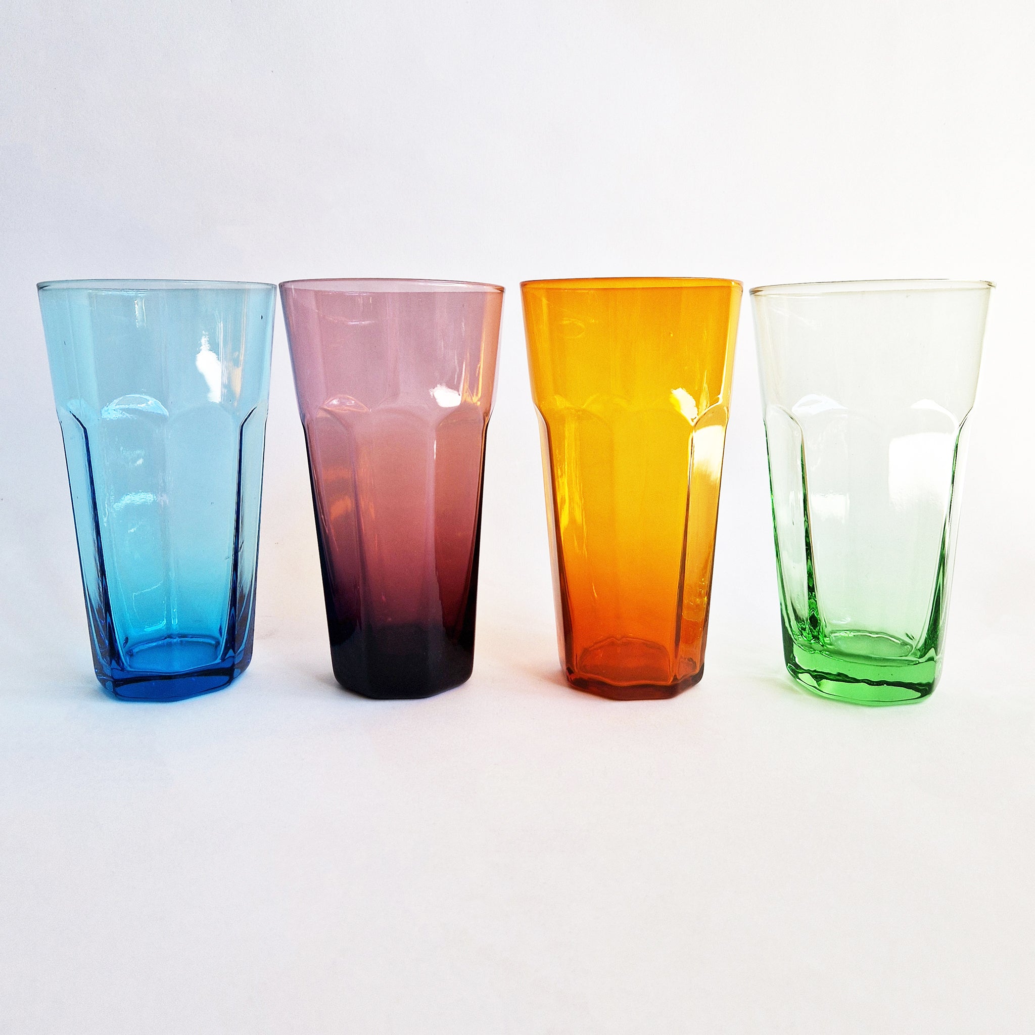 Vintage Italian glass tumblers (set of 4)