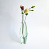 Vintage Murano faceted green vase
