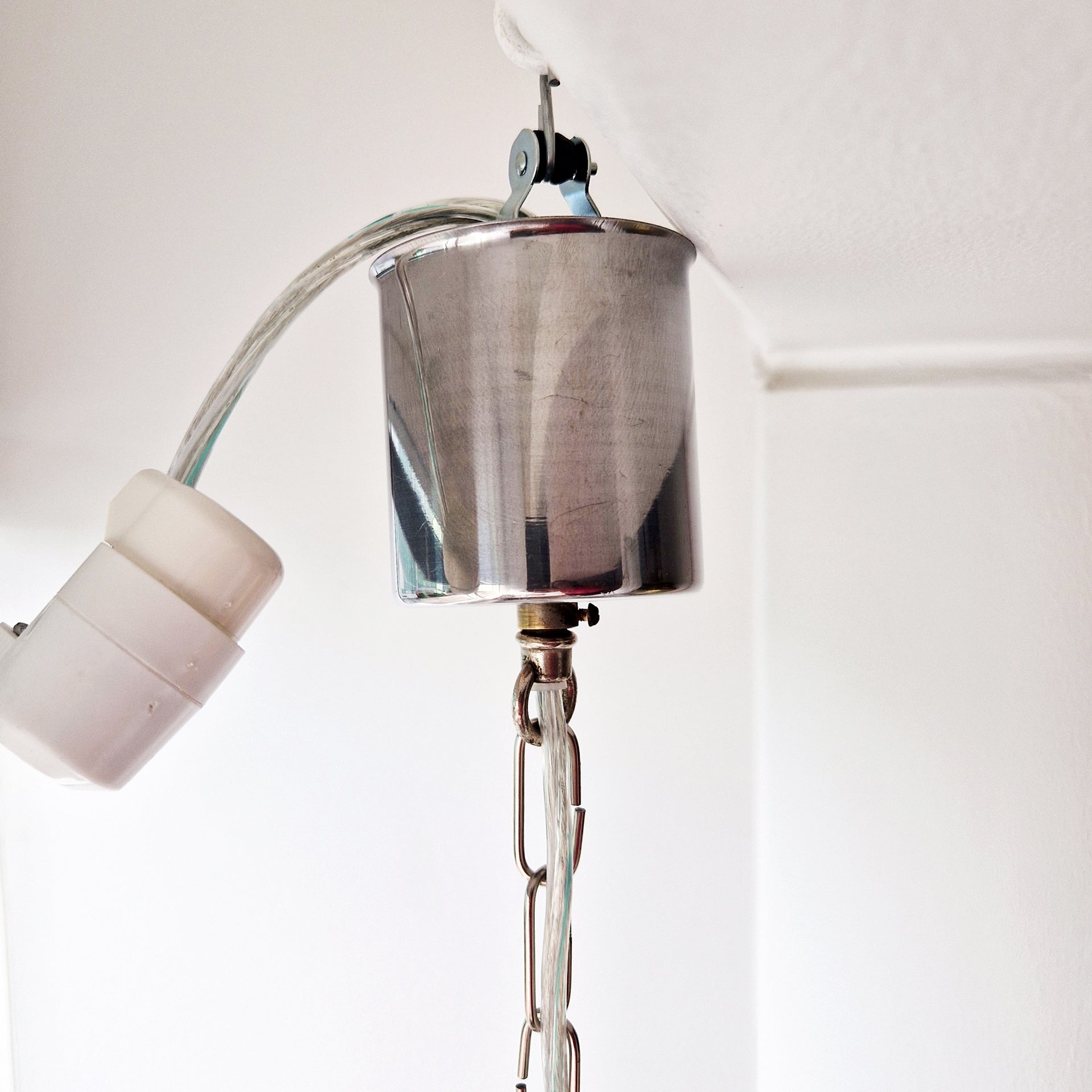 Vintage Murano glass two-tier chandelier